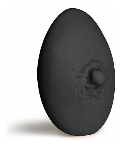 Mamilo De Silicone Expositor De Piercing Cor Preto