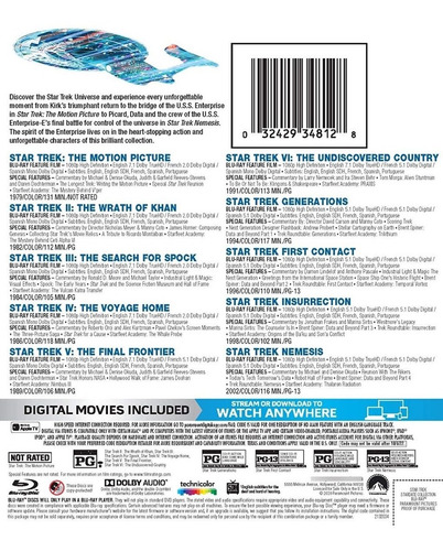 Imagen 2 de 3 de Blu-ray Star Trek Stardate Collection / Incluye 10 Films