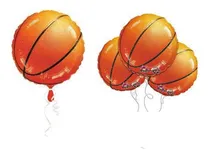 Comprar 4 Globos Pelota Basketball Met 18in Fiesta Deportes Basquet