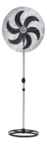 Ventilador de pé Ventisilva VCL cromado com 3 pás cor  preto 65 cm de diâmetro 127 V/220 V