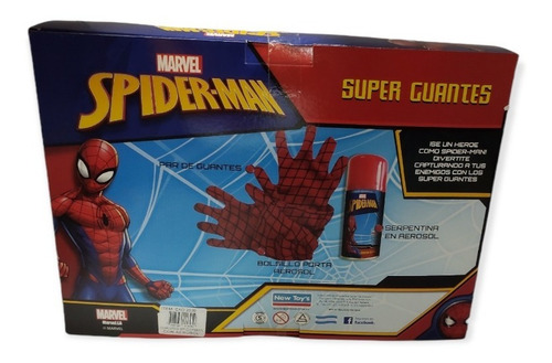 Imagen 3 de 5 de Kit Guantes Spiderman Lanza Telaraña Con Aerosol Marvel Ed