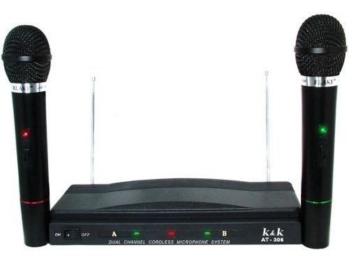Pack X 2 Micrófonos Inalambricos Karaoke Universo Binario