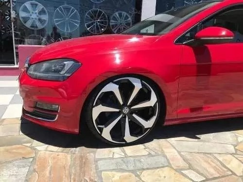 Roda Aro 18 5x112 Jetta Gol Tsi Passat Vw / Jogo Cor Preta Diamante