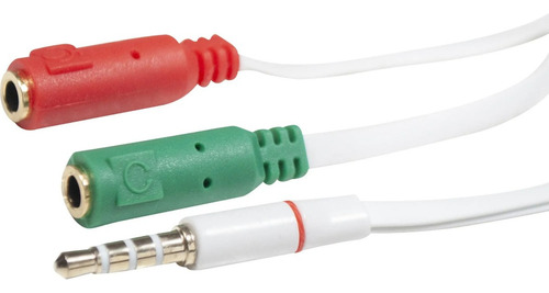 Cabo Auxiliar Para Fone E Microfone P3 Macho - P2 Fêmea