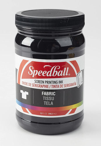 Speedball Tinta Para Serigrafia De Tela, 32 Onzas, Negro