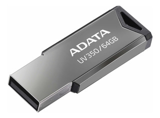 Memoria Usb Adata Uv350 64gb Usb3.2 Acabado Metal Brillante