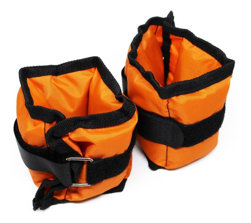 Par De Polainas De 1.5 Kilos / Kilo Y Medio Cada Una 2 Pieza Naranja Oscuro