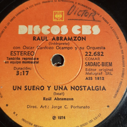 Simple Raul Abramzon Discos Cbs C17