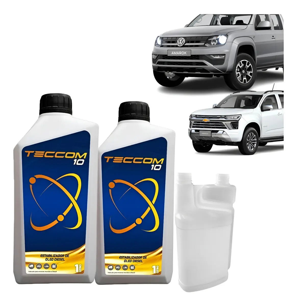 Par Aditivo Teccom 10 Estabilizador Óleo Diesel Amarok Almax