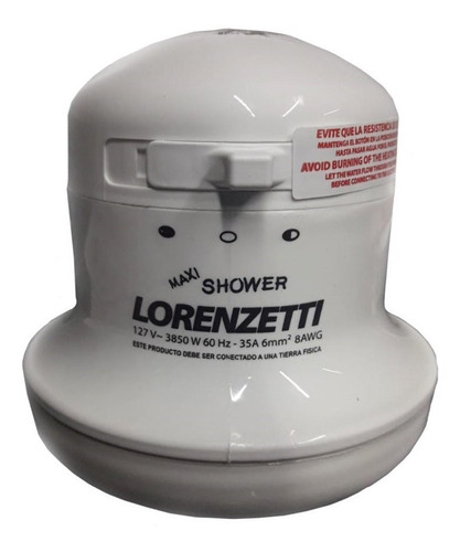Regadera Eléctrica Maxi Shower 127 V Blanca Lorenzetti