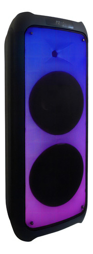 Caixa Som Amplificada Bluetooth Karaokê Luz Led Beatbox 1800