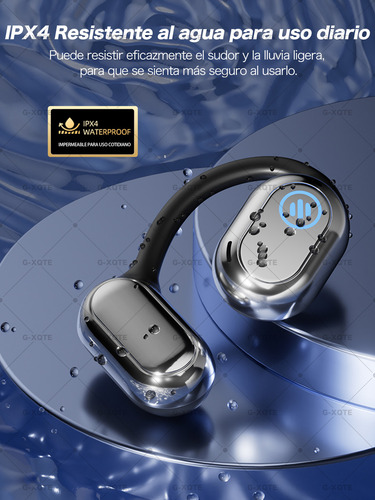 G-XQTE Auriculares bluetooth Audífonos Inalámbricos Impermeables 30días De Autonomía TWS OWS diademas bluetooth para trailero Deportivos