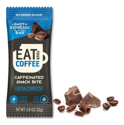 Bocaditos De Cafe Con Cafeina, Eat Your Coffee Energy Bar |