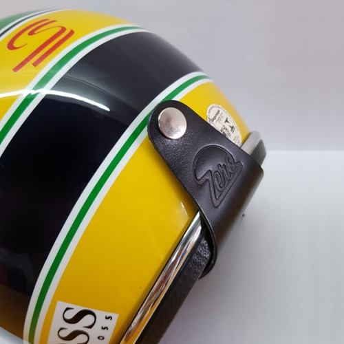 Imagem 5 de 6 de Capacete Old School Senna Brasil Piloto