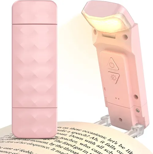 Luz De Recarregável Usb Para Leitura De Livro Clipe Portátil