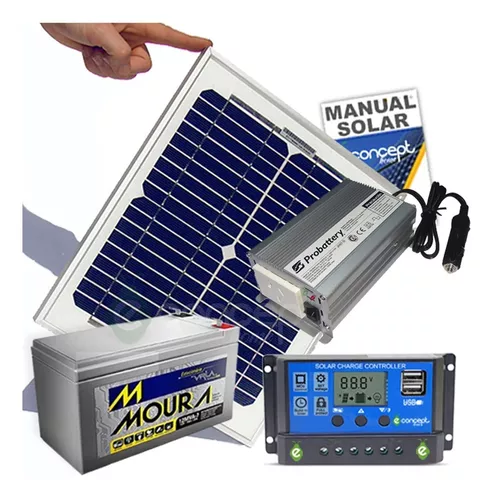 Panel Solar Con Salida 220v Para Aprender! Kit 10w Completo