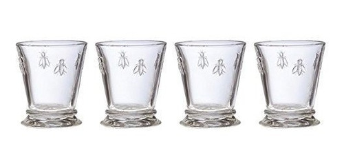 La Rochere French Bee Vaso De 10 Onzas, Set De 4, Transparen