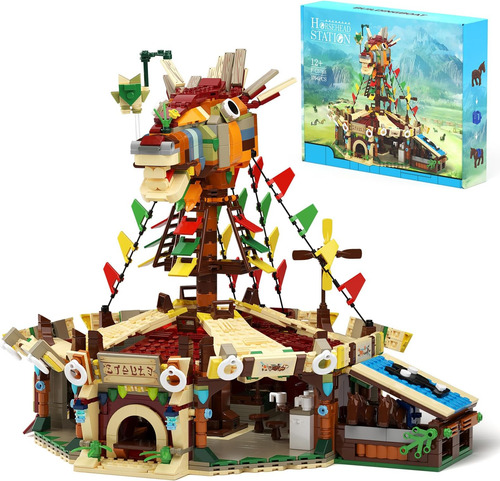 Kit De Modelo De Construcción De Establo De Caballos, Escena