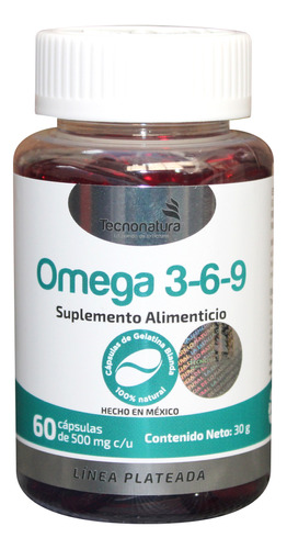 Omega  3-6-9 60 Capsulas Tecnonatura