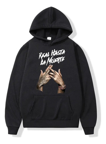 Rapper Anuel Aa Real Hasta La Muerte Graphic Hoodie Unisex H