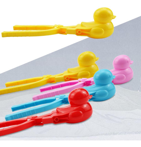 2 Invierno Snowball Maker Clip Outdoor Snow Toy Amarillo