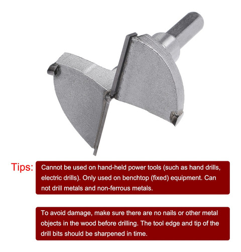 Broca Forstner 60mm Carburo De Tungsteno Con Tope Filo, Girs