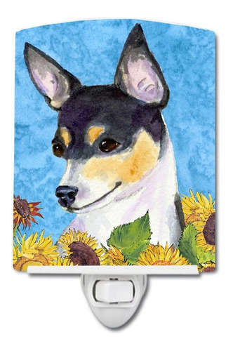 Caroline S Treasures Fox Terrier En Flores De Verano Luz De 