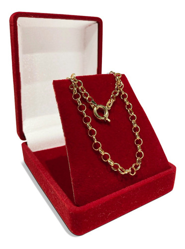 Pulseira Portuguesa Em Ouro 18k Elo Português Com Fecho Boia