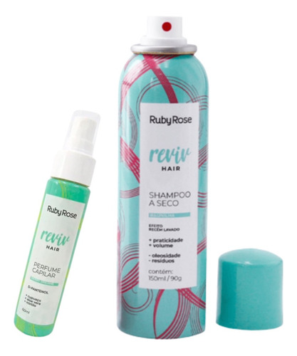 Combo Capilar Shampoo À Seco + Perfume Reviv Hair Ruby Rose