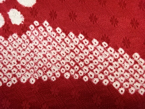Kimono Rojo De Seda Komon Importado De Japón (Usado)