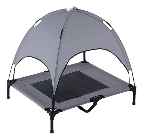 Cama Elevada For Perros Con Toldo Protector Solar Cama Para