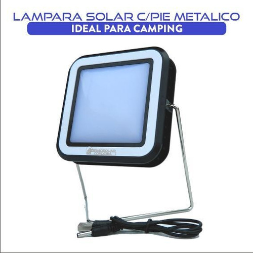 Imagen 2 de 9 de Luz Led Solar Superpotente Con Pie Metalico