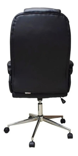 Silla Ejecutiva Naceb Na-0930 Negra Cuero Sintético Negro Cuero Sintético
