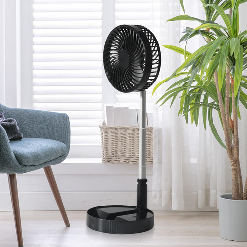 Ventilador De Pie Ventilador ° Ajustable Negro Sin Control
