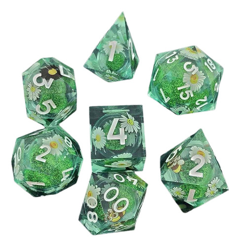 Calcomanía De Resina De Arena Movediza Para Dnd Dice Coc Run