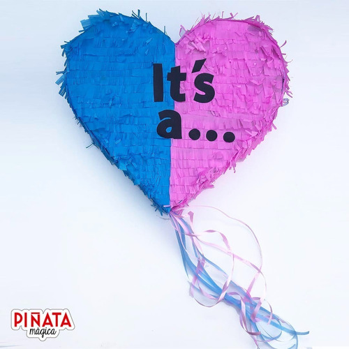 Piñata Corazón Gender Reveal Baby Shower