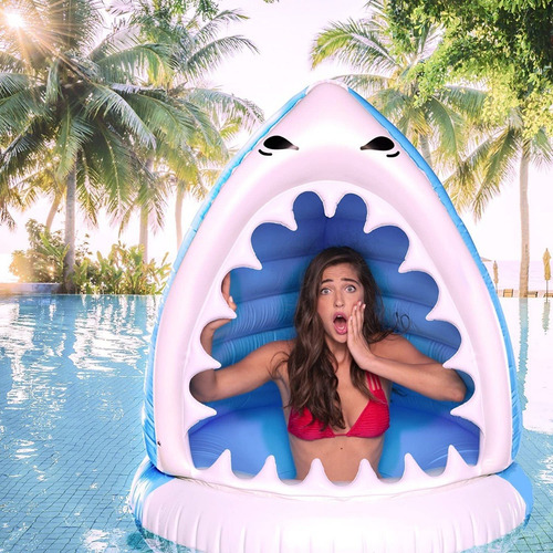 Inflable Flotador Tiburón Devorador De Hombres Big Mouth Inc