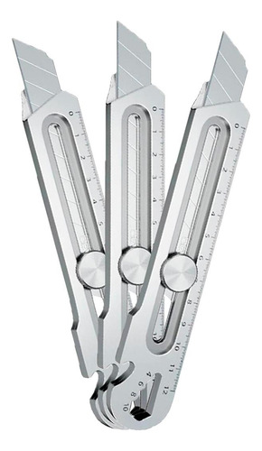 Cortador Cutter Alta Resistencia, Mxkss-003, 3pzas, Cuchil