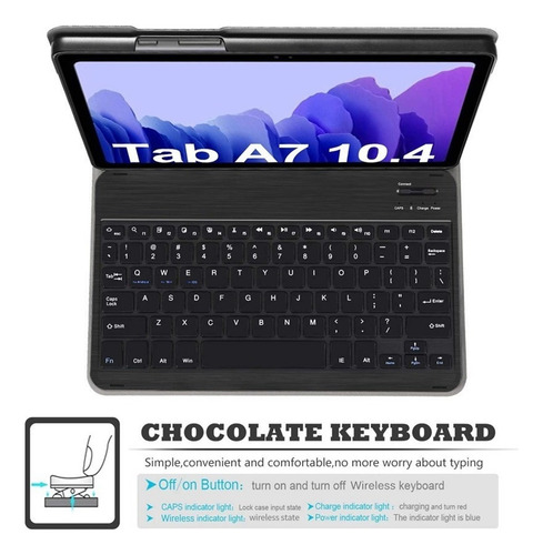 P Funda Con Teclado For Samsung Galaxy Tab A7 10.4 2020 Con