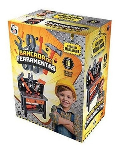 Bancada De Ferramentas Infantil Didático Brinquedo 