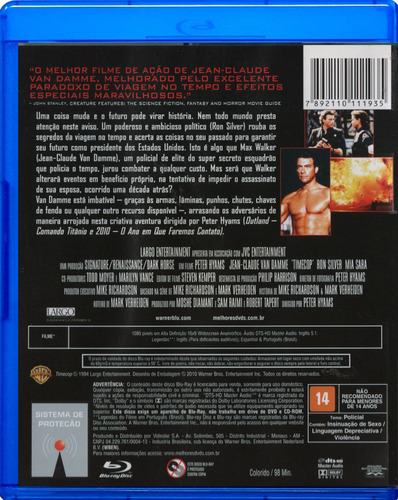 BLU RAY Timecop - O Guardião Do Tempo - ( Timecop )