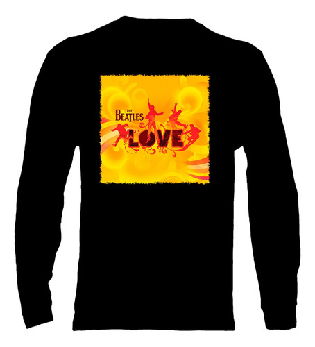 Polera Manga Larga The Beatles - Ver 06 - Love