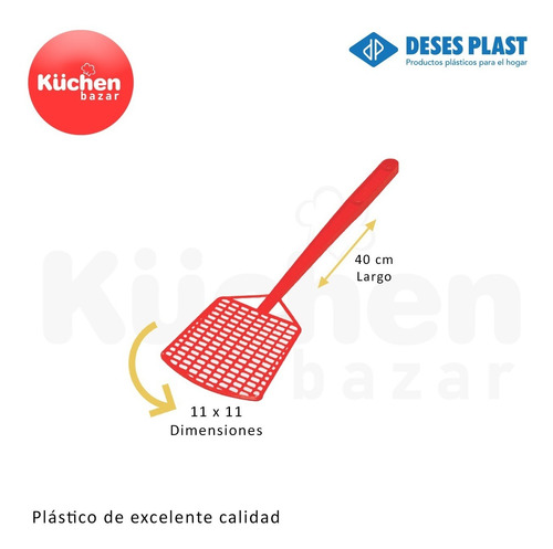 Paleta Palmeta De Plástico Mata Mosca Mosquito