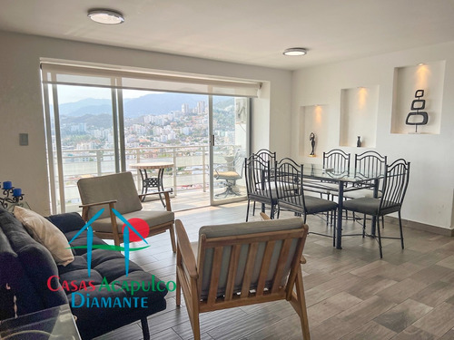 Cad Sol Y Mar B 1002. Departamento En Piso Alto Con Terraza, Vista A La Ciudad Y Excelente Ventilación