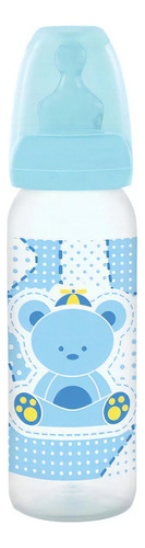 Mamadeira Primeiros Passos Silicone Azul 240 Ml Lillo