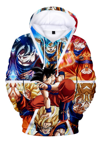 Sudaderas Con Capucha Dragon-ball Z Para Niños, Ropa Kawaii,