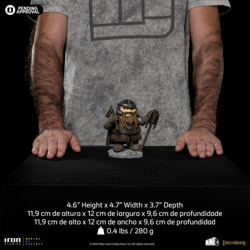 Estátua Gimli - The Lord Of The Rings - Minico Iron Studios