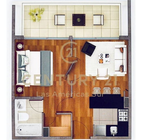 Imagen 11 de 11 de Departamento En Venta 1d 1b 2e Y Bodega Las Verbenas 40mts