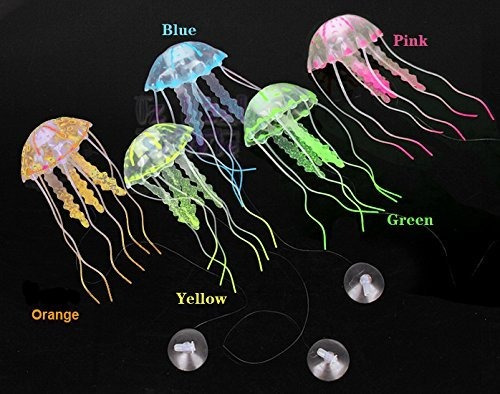 Cnz Brillantes Efectos De Medusas Artificiales Para Peces De