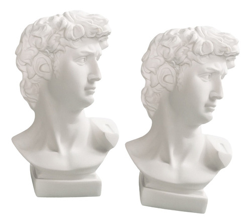 2x Esculturas Únicas De David Estatuas Decoración